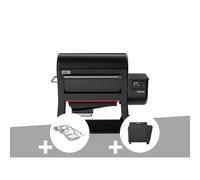 Barbecue à pellets searwood xl 600 + kit de fumage + housse - weber