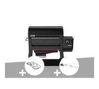 Barbecue à pellets searwood xl 600 + kit de fumage + rôtissoire - weber