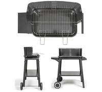 Barbecue Acier Noir à charbon - tablette Surface de cuisson 48.5cm x 28.8cm
