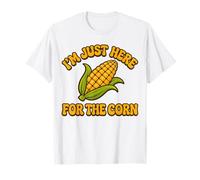 Barbecue Amusant avec Inscription « I'm Just Here for The Corn Lover » T-Shirt