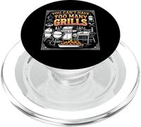 Barbecue Amusant avec Inscription « You Can't Have Too Many Grills » PopSockets PopGrip pour MagSafe