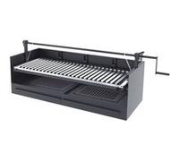 Barbecue argentin bois et charbon FM BVE-100 100cm grille suspendue à manivelle