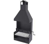 Barbecue argentin bois et charbon FM BVE-62 60cm grille suspendue à manivelle