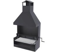 Barbecue argentin bois et charbon FM BVE-82 80cm grille suspendue à manivelle