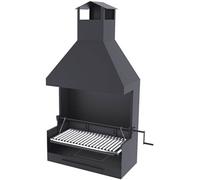 Barbecue argentin bois et charbon FM BVE-82 80cm grille suspendue à manivelle