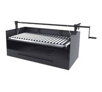 Barbecue argentin bois et charbon FM BVE-80 80cm grille suspendue à manivelle