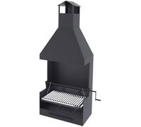 Barbecue argentin bois et charbon FM BVE-62 60cm grille suspendue à manivelle