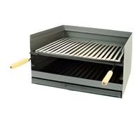 IMEX EL ZORRO 71514 Bac avec Plaque en INOX pour Barbecue 61 x 40 x 33 cm