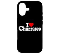 Barbecue au bœuf grillé avec Inscription « I Love Heart Churrasco » Coque pour iPhone 17