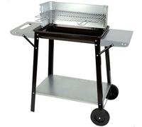 Barbecue au charbon de bois avec roulettes Aktive Métal émaillé 90 x 85 x 32 cm Noir