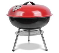 Barbecue au Charbon de Bois - Barbecue d'extérieur Portable de 14 Pouces avec Couvercle verrouillable à 3 Points et système de Ventilation Double | Parfait for l'arrière-Cour, Le Camping et la Plage