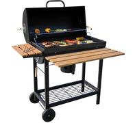 Barbecue au charbon de bois - BBQ-Toro - Chariot mobile - Ø 42 cm - Fumoir - Métal