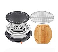 Barbecue au charbon de bois en fonte pour un usage domestique et commercial, 8 styles polyvalents pour la cuisine en plein air et le barbecue coréen