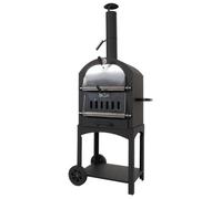 Barbecue au charbon de bois HWC-N15 Acier noir laqué haute température