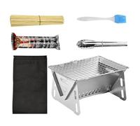 Barbecue au Charbon de Bois - Léger et Multifonctionnel - Grill de Table Résistant | Pour le Jardin la Terrasse le Feu de Camp les Voyages la Plage la Randonnée les Pique-niques et les