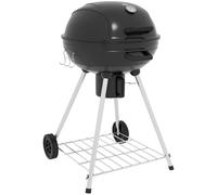 Barbecue au charbon de bois Outsunny, Barbecue de camping avec grille, support, collecteur de cendres Noir