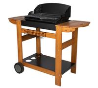Somagic – Barbecue au charbon de bois Senlis – chariot en bois, cuve noire