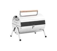 Barbecue au charbon portable Acier inoxydable Grilles doubles