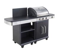 Cook'in Garden - Barbecue au gaz FIDGI 3 avec desserte