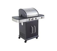 Happy Garden - Cook'in Garden Barbecue au gaz FIDGI 3, 3 brûleurs + réchaud 11.5KW. Barbecue au gaz avec thermomètre, Grille et plancha.