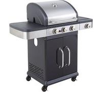 Cook'in Garden - Barbecue au gaz FIDGI 3 avec thermomètre - 3 brûleurs + réchaud 11,5kW