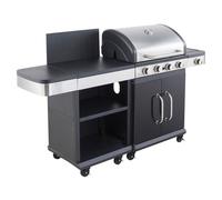Cook'in Garden - Barbecue au gaz FIDGI 4 avec desserte