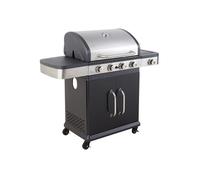 Cook'in Garden - Barbecue au gaz FIDGI 4 avec thermomètre - 4 brûleurs + réchaud 14,5kW