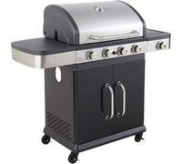 Happy Garden - Cook'in Garden Barbecue au gaz FIDGI 4, 4 brûleurs + réchaud 14.5KW. Barbecue au gaz avec thermomètre, Grille et plancha.