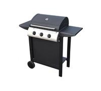 Barbecue au gaz HAWAÏ - 3 brûleurs 8,4kW - Noir