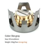 Barbecue Barbecue,outil de Camping Portable,réchaud à alcool,Mini brûleur à spiritueux,Camping pique-nique,accessoires cuisinière d'extérieur - Type gray