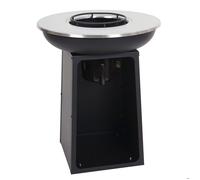 Barbecue BBQ braciere con piastra riscaldante MCW-K97 acciaio Ø 59cm nero