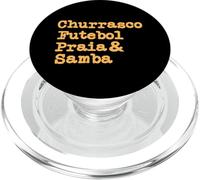 Barbecue BBQ brésilien Brésil Brasil Churrasco Futebol Samba PopSockets PopGrip pour MagSafe