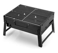 Barbecue/BBQ Charbon de Bois - UTEN - Gril de Barbecue Pliable - en métal Noir