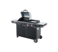 BRASERO BY FAVEX - Bi-Energy L - Plancha gaz et barbecue charbon - 2 x 3,6 kW - plaque inox 49 x 42 cm - grille 48 x 42 cm - réglage charbon par manivelle - 10 à 12 convives