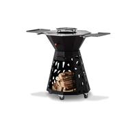 BRASERO - Le Design - Plancha, Barbecue à Bois - Surface de Cuisson de la plancha de 3126 cm2 - Surface de Cuisson Grill Central 796 cm2