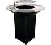 Barbecue brasero avec plaque d'acier de 100 cm PURLINE EFP56B Noir Noir G