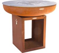 Barbecue brasero en acier Carus Diamètre 87 cm Hauteur 102 cm