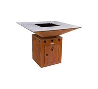 - Barbecue brasero en acier Cube Surface de cuisson 102 cm