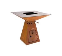 - Barbecue brasero en acier Cube Surface de cuisson 82 cm