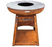 Barbecue brasero en acier Zelos Hauteur 87 cm Diamètre 102 cm