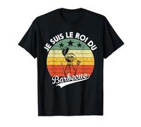 Barbecue Cadeau Papa Drôle Je Suis Le Roi Du BBQ Humour T-Shirt