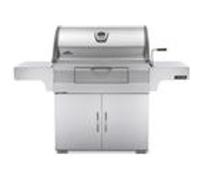 Napoleon - Barbecue à charbon Pro 605 - Foyer réglable, brûleur arrière, couvercle - Argent