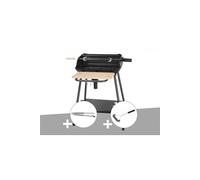 Barbecue charbon Bergamo Somagic + Pince en inox + Brosse En T