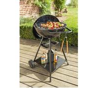 Barbecue charbon de bois Brighton - SOMAGIC - Sur chariot - Convient pour 6-7 personnes