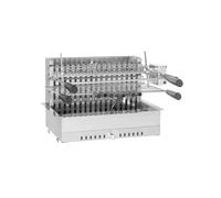 Barbecue charbon encastrable et à poser avec tournebroche électrique 918.66 - fo