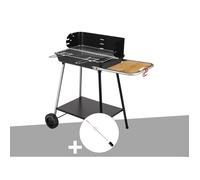Barbecue charbon Florence Somagic + Kit tournebroche