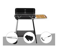 Barbecue charbon Florence Somagic + Pince en inox + Gant de protection + Brosse En T