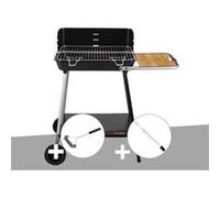 Barbecue charbon Florence Somagic + Brosse En T + Kit tournebroche