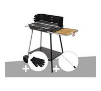 Barbecue charbon Florence Somagic + Gant de protection + Kit tournebroche