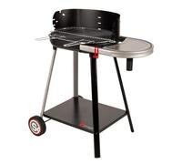 Somagic Barbecue à charbon Vulcano 2000 – cuve fonte, grille acier chromé, tablette intégrée Noir